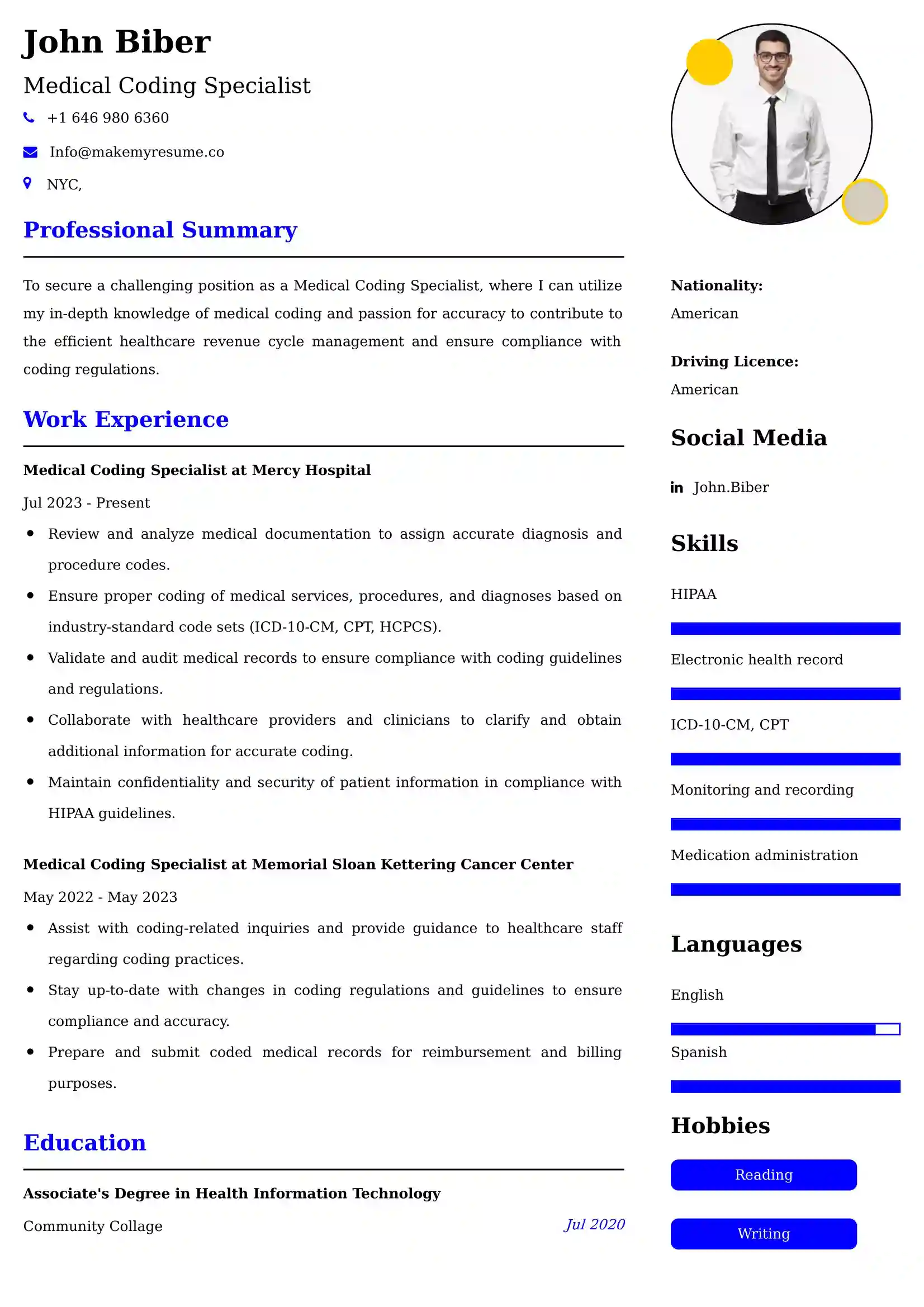 Best Medical Records Specialist Resume Examples for UK