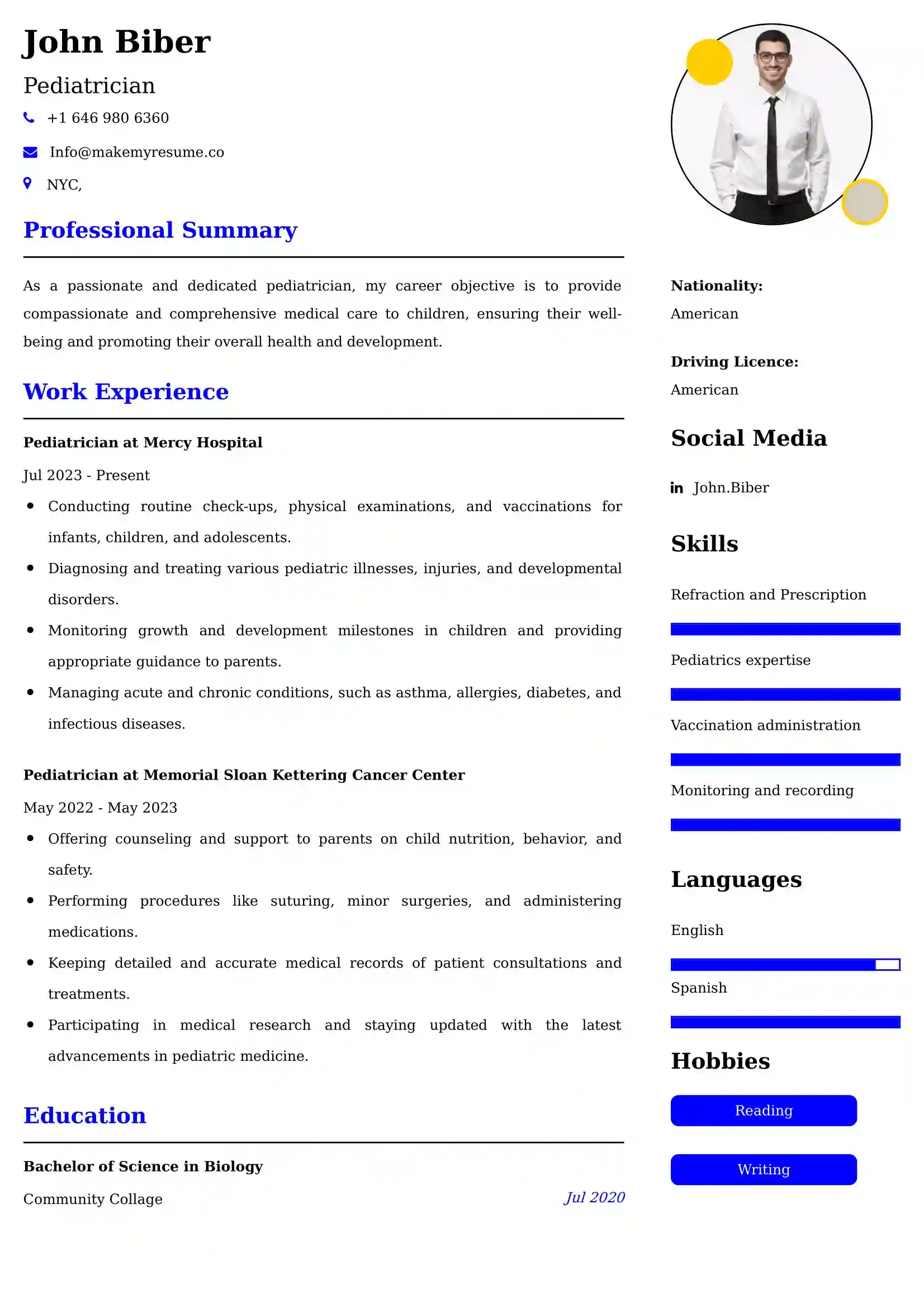 Best Physician Assistant Resume Examples for UK
