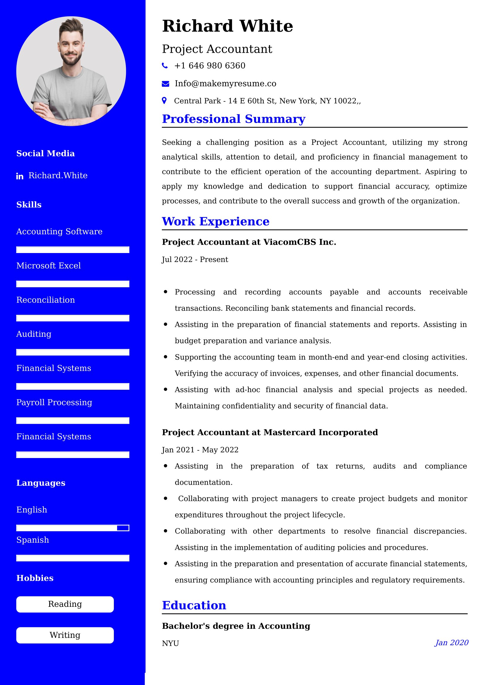 Best Staff Accountant Resume Examples for UK