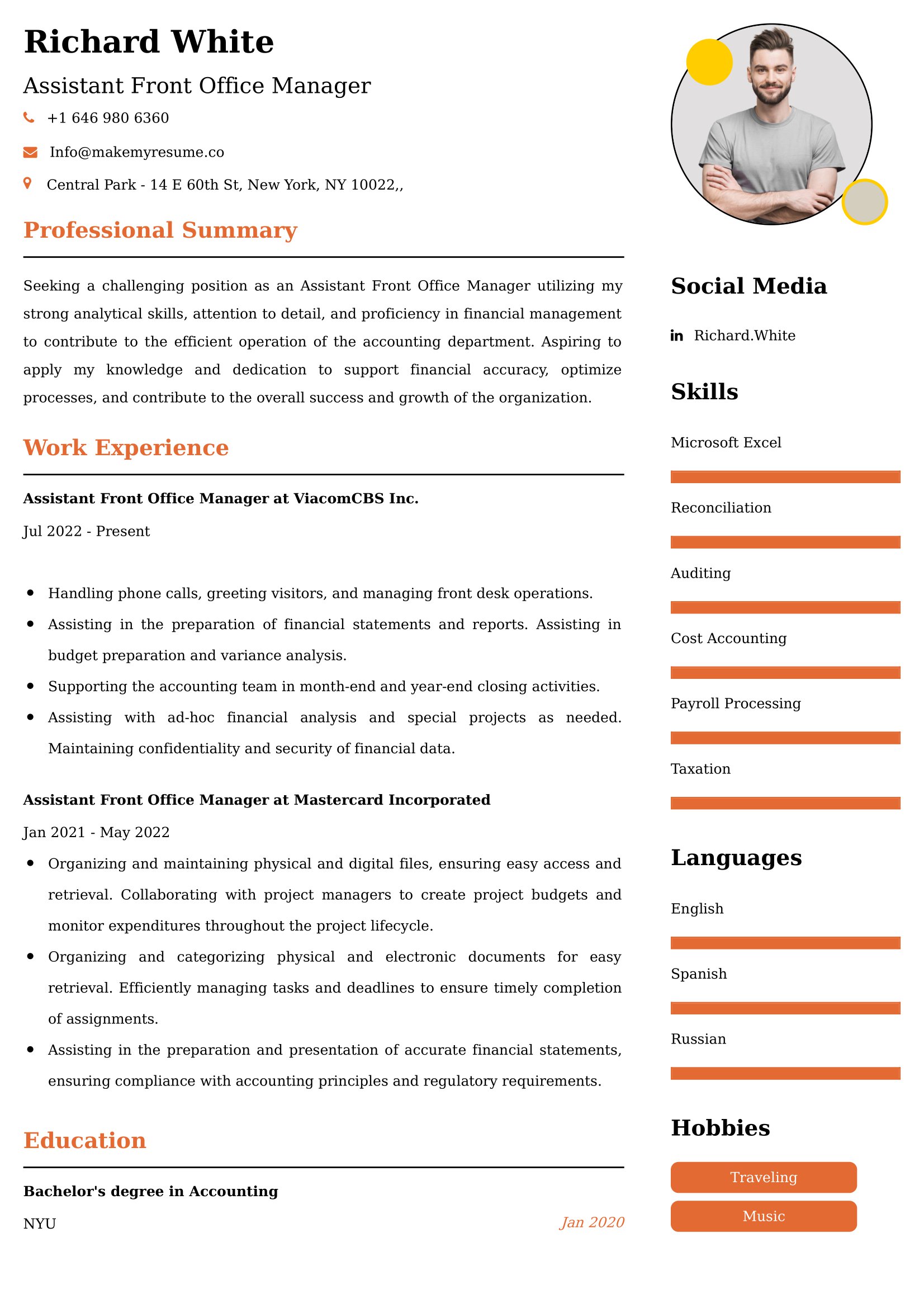 Best Office Manager Resume Examples for UK