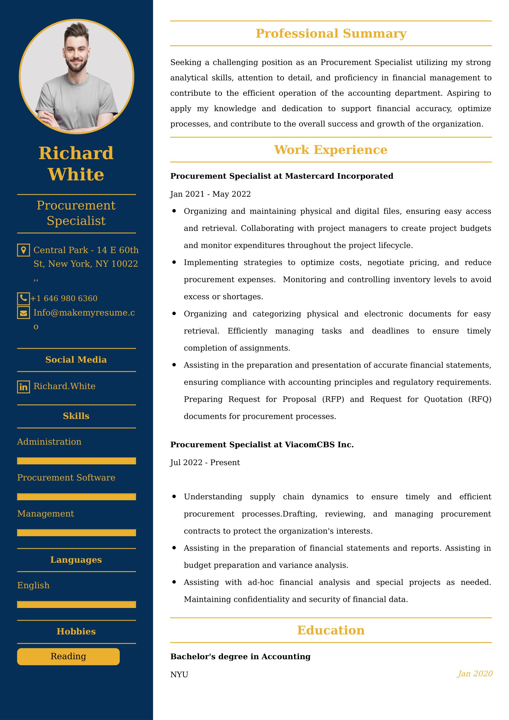 Best Facilities Manager Resume Examples for UK