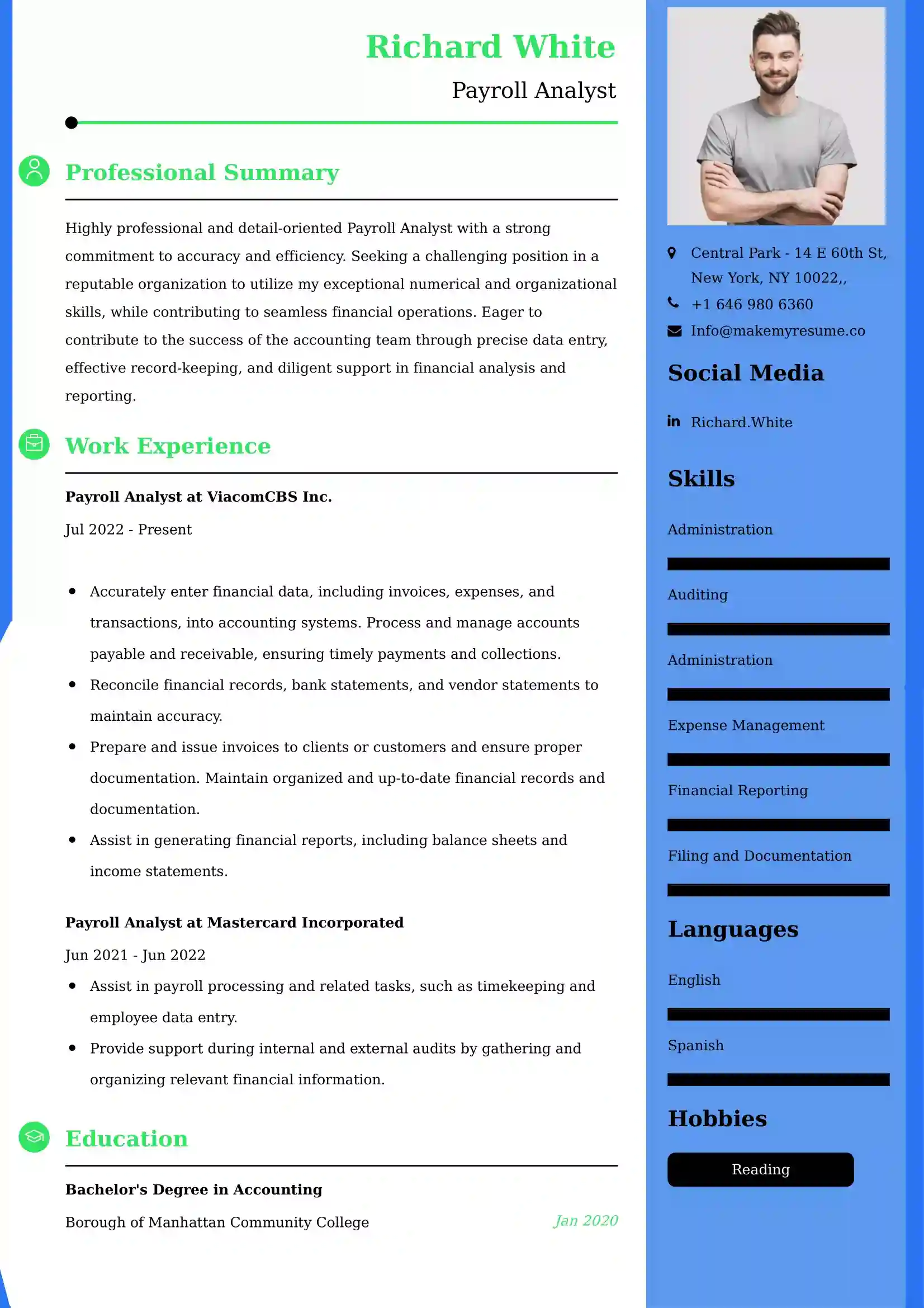 Best Accounts Payable Receivable Manager Resume Examples for UK