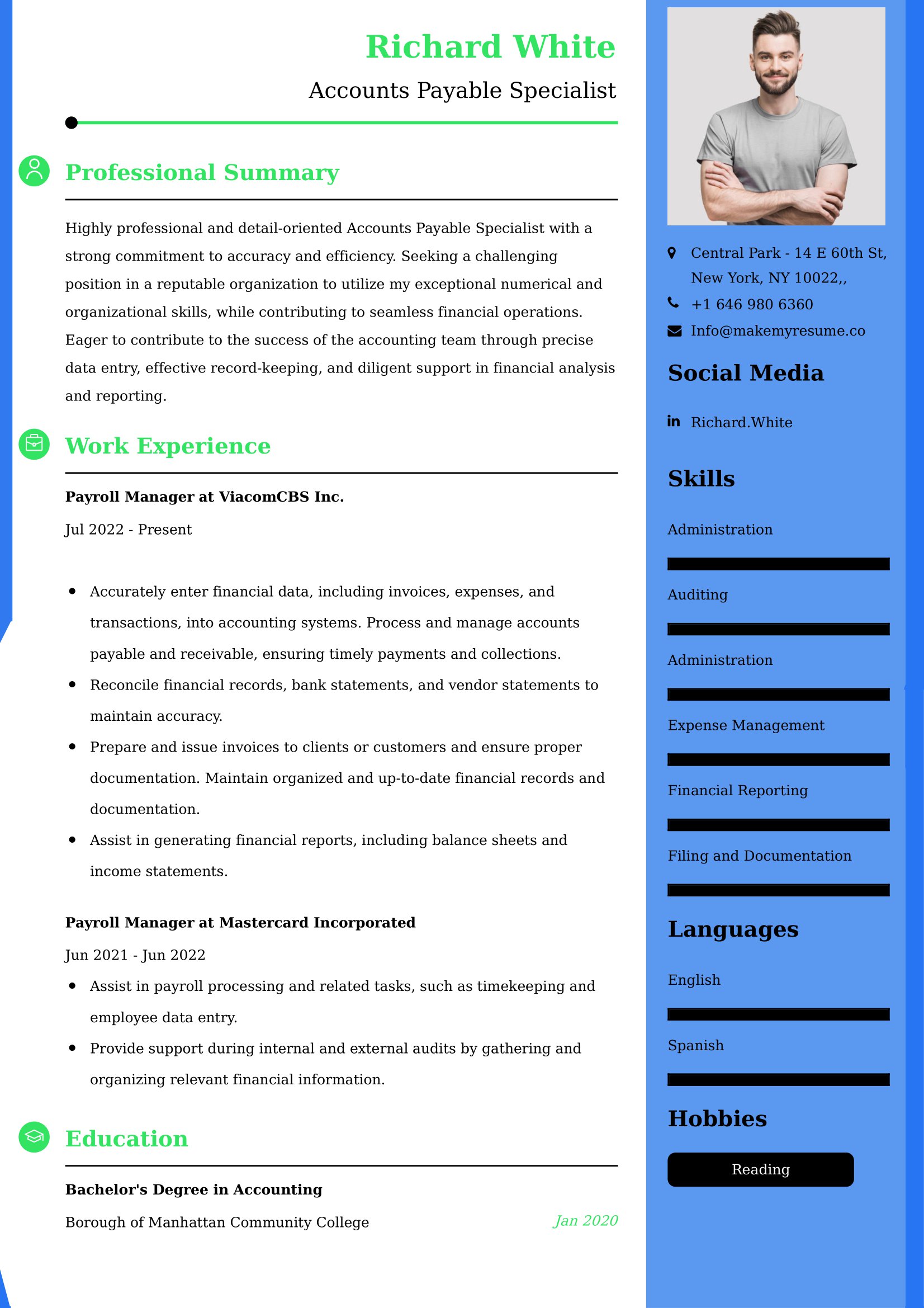 Best Collections Representative Resume Examples for UK