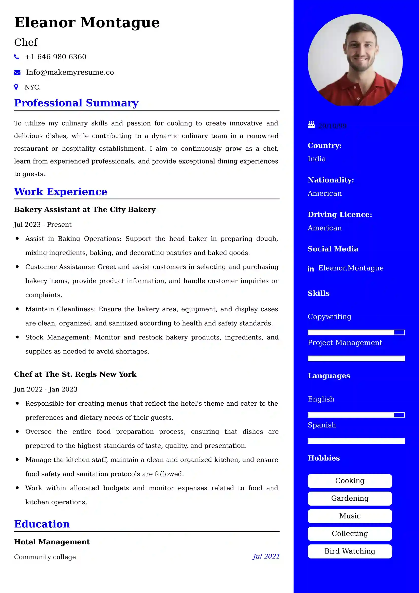 Best Cook Resume Examples for UK