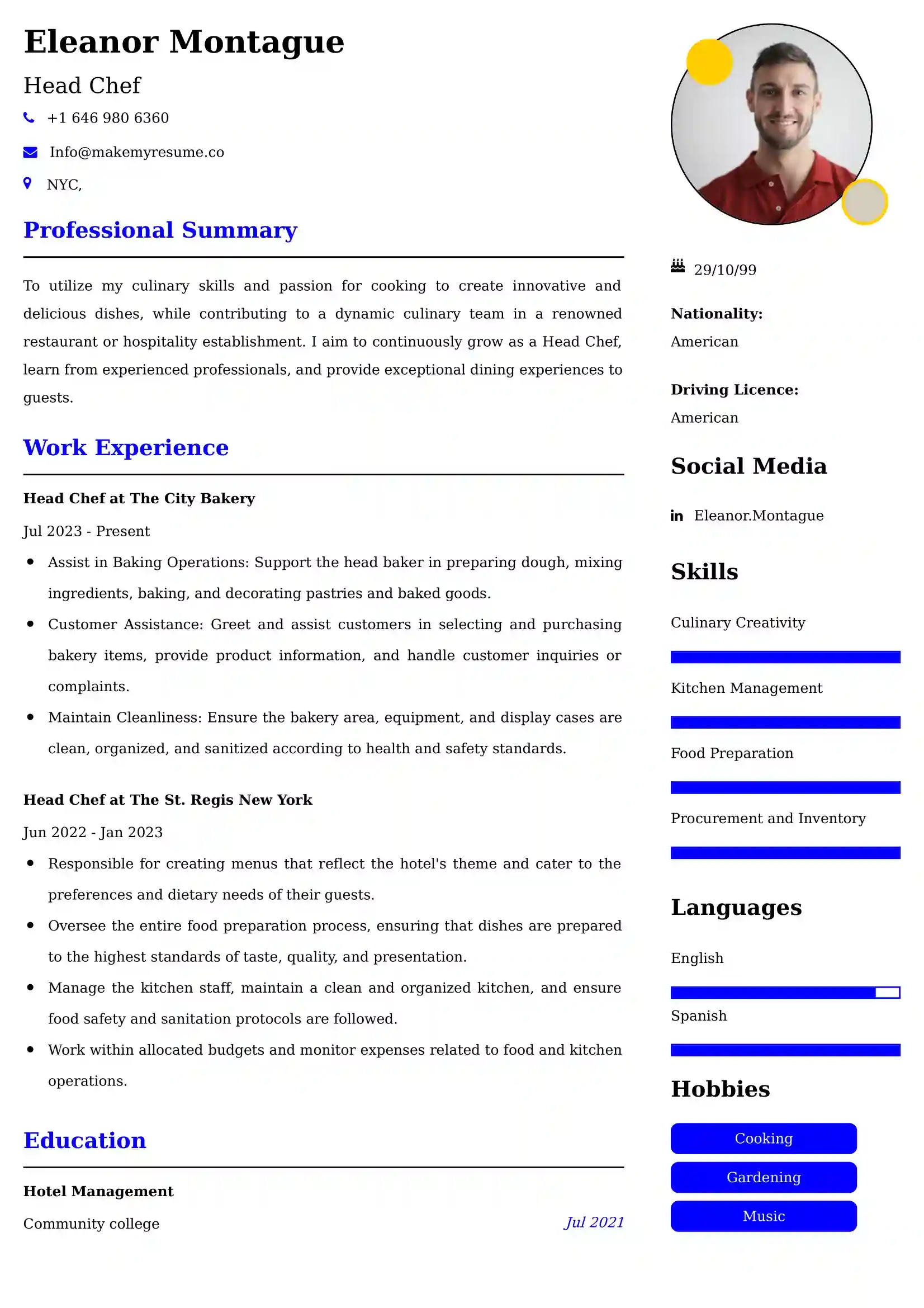 Best Line Cook Resume Examples for UK