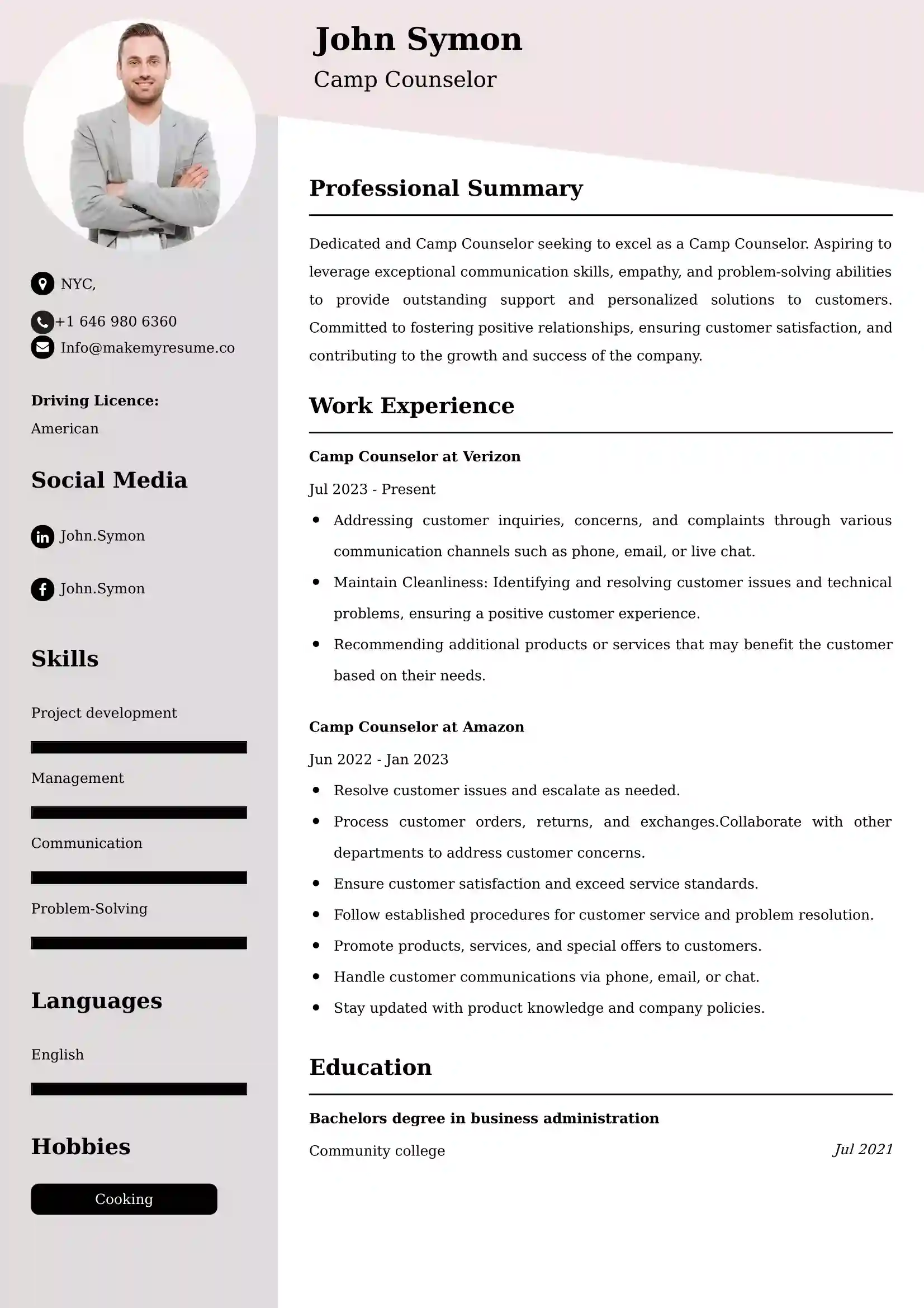 Best Client Service Specialist Resume Examples for UK