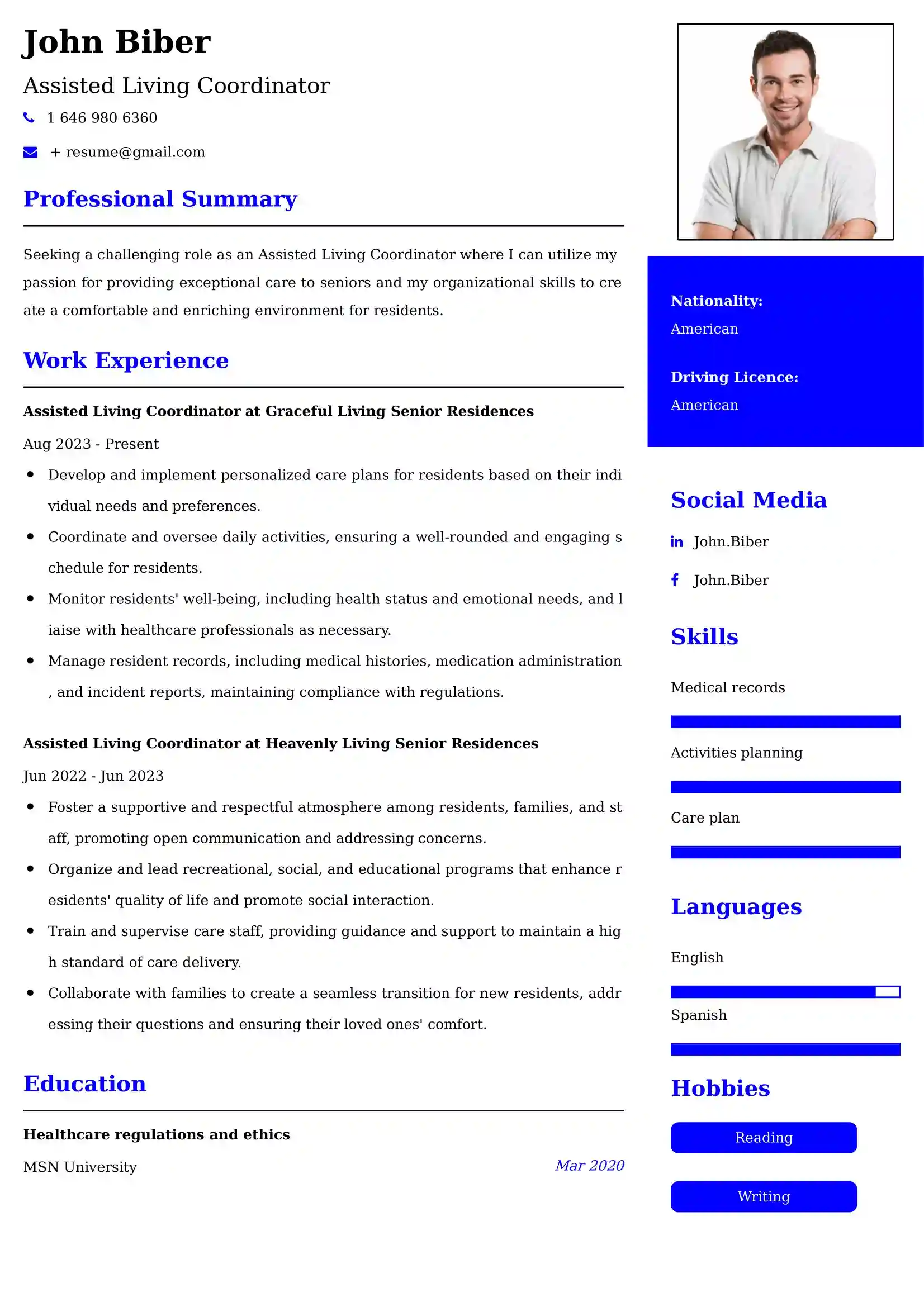 Best Assisted Living Executive Director Resume Examples for UK