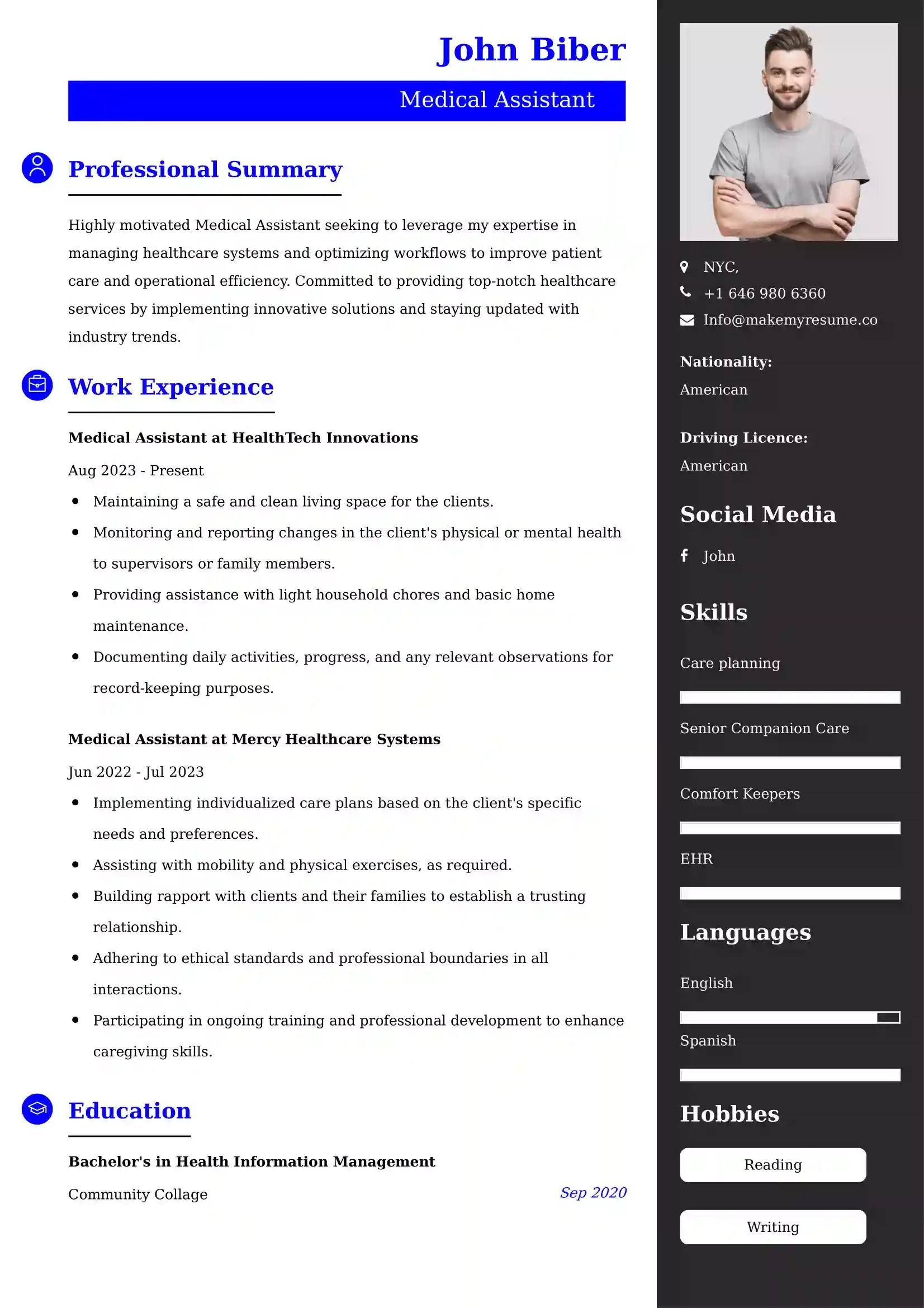 Best Occupational Therapist Resume Examples for UK