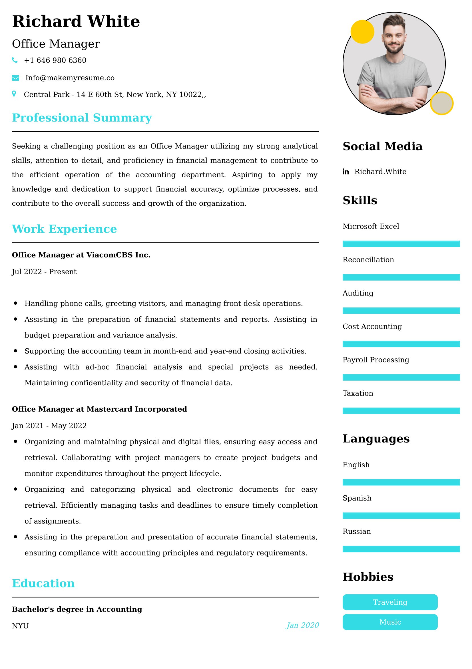 Best Administrative Assistant Manager Resume Examples for UK